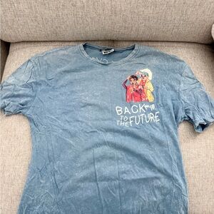 Zara Blue Graphic Tee - Back to the Future